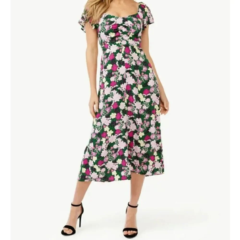 Sofia jeans by Sofia Vergara flutter sleeve dress, small